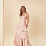 KAT KAT ASKILIK ZİBERLİN ABİYE ELBİSE PUDRA