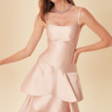 KAT KAT ASKILIK ZİBERLİN ABİYE ELBİSE PUDRA