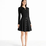 GOLD TOKA DETAYLI BLUZ BLACK